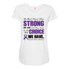 we don't know how strong we are until being strong is the only choice Maternity Scoop Neck T-shirt