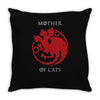 mother of cats Throw Pillow