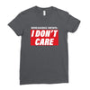 Breaking News i Don't Care Ladies Fitted T-Shirt