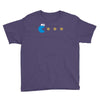 funny 80s pacman cookie monster retro gaming Youth Tee