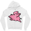 flying pig Zipper Hoodie