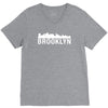 brooklyn city skyline silhouette V-Neck Tee