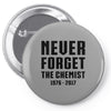 Never Forget The Chemist Pin-back button