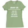 January Girl Ladies Fitted T-Shirt