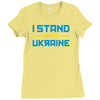 i stand with ukraine Ladies Fitted T-Shirt