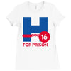 hillary for prison Ladies Fitted T-Shirt