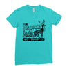 I Like Big Bucks And I Cannot Lie Ladies Fitted T-Shirt