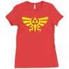 triforce hoodie Ladies Fitted T-Shirt