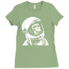astronaut chimp Ladies Fitted T-Shirt