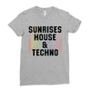 Sunrises House &amp; Techno Ladies Fitted T-Shirt