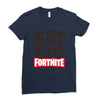 EAT SLEEP FORTNITE Ladies Fitted T-Shirt