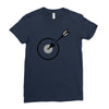 archery target Ladies Fitted T-Shirt