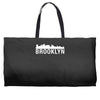 brooklyn city skyline silhouette Weekender Totes