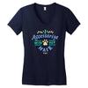 i accessorize with pet hair Women's V-Neck T-Shirt