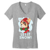 let it snow Women's V-Neck T-Shirt