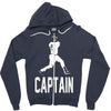 captain pinstripes Zipper Hoodie