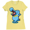 blue crocodile! Ladies Fitted T-Shirt