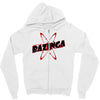 bazinga logo inspired by the big bang theory ideal birthday gift Zipper Hoodie