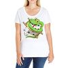 funny snake Ladies Curvy T-Shirt