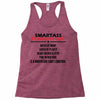 Smartass February Girl Racerback Tank