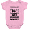 Never Underestimate A Dad With An Engineering Degree Baby Onesie