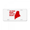funny maine state License Plate