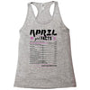 April Girl Facts Taurus Racerback Tank