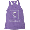 carbon based organism Racerback Tank