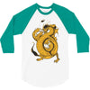 bruce, the dragon 3/4 Sleeve Shirt