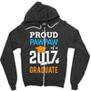 Class of 2017 Proud Pawpaw Graduation Zipper Hoodie