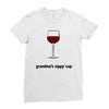 grandmas sippy cup Ladies Fitted T-Shirt