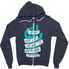 not what i am Zipper Hoodie