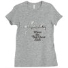 where the side quest ends Ladies Fitted T-Shirt