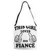 This Girl Loves Her Fiance Adjustable Strap Totes