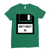 Don't Forget Me Disk Ladies Fitted T-Shirt