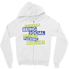 im all for being social but this is fucking bullshit Zipper Hoodie