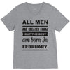 all men are created equal february V-Neck Tee