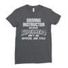 driving instructor superhero Ladies Fitted T-Shirt
