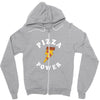 Pizza Power Zipper Hoodie
