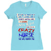 she is a crazy nurse Ladies Fitted T-Shirt