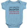 beautiful daughter Baby Bodysuit