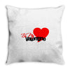 be my valentine 2 Throw Pillow