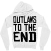 outlaws to the end 3 Zipper Hoodie