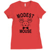 modest mouse rock band black hooded sweatshirt sz s m l xl Ladies Fitted T-Shirt