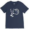 cheshire cat alice in wonderland funny V-Neck Tee