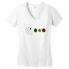 apple mac man Women's V-Neck T-Shirt