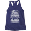 Real Kings Are Born On November 13 Racerback Tank