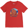 polygon bear graphic V-Neck Tee