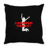 i pooped today Throw Pillow
