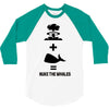 nuke the whales 3/4 Sleeve Shirt